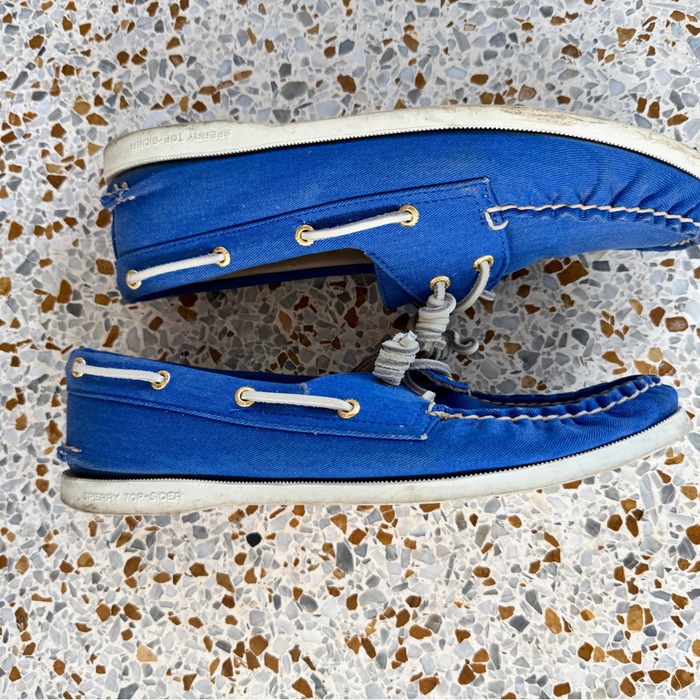 Sperry x J Crew Blue Topsiders - Picture 3 of 5